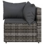 Set de muebles de jardín 3 pzas y cojines ratán sintético gris de vidaXL, Sofás de exterior - Ref: Foro24-319763, Precio: 194...