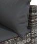 Set de muebles de jardín 3 pzas y cojines ratán sintético gris de vidaXL, Sofás de exterior - Ref: Foro24-319763, Precio: 194...