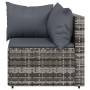 Set de muebles de jardín 4 pzas y cojines ratán sintético gris de vidaXL, Sofás de exterior - Ref: Foro24-319768, Precio: 290...