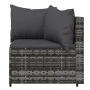 Set de muebles de jardín 3 pzas y cojines ratán sintético gris de vidaXL, Sofás de exterior - Ref: Foro24-319775, Precio: 192...