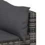 Set de muebles de jardín 3 pzas y cojines ratán sintético gris de vidaXL, Sofás de exterior - Ref: Foro24-319775, Precio: 192...