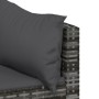 Set de muebles de jardín 3 pzas y cojines ratán sintético gris de vidaXL, Sofás de exterior - Ref: Foro24-319775, Precio: 193...