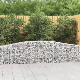 Cestas de gaviones 20 uds forma de arco hierro 400x30x60/80 cm en Macetas y jardineras | Comprar online en Foru.es