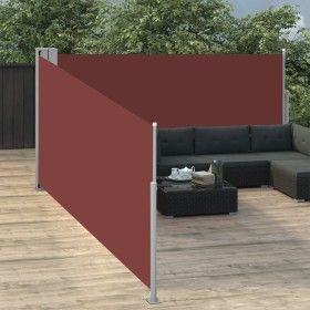 Toldo lateral retráctil marrón 100x1000 cm de vidaXL, Sombrillas - Ref: Foro24-48475, Precio: 120,33 €, Descuento: %