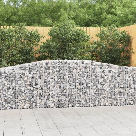Cestas de gaviones 5 uds forma de arco hierro 400x30x80/100 cm en Macetas y jardineras | Comprar online en Foru.es