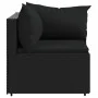 Garden corner sofa with black synthetic rattan cushions by vidaXL, Outdoor sofas - Ref: Foro24-319777, Price: 74,43 €, Discou...