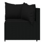 Set de muebles de jardín 3 pzas y cojines ratán sintético negro de vidaXL, Sofás de exterior - Ref: Foro24-319791, Precio: 20...