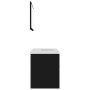 Conjunto de muebles de baño aglomerado negro de vidaXL, Muebles de baño - Ref: Foro24-3070866, Precio: 168,31 €, Descuento: %