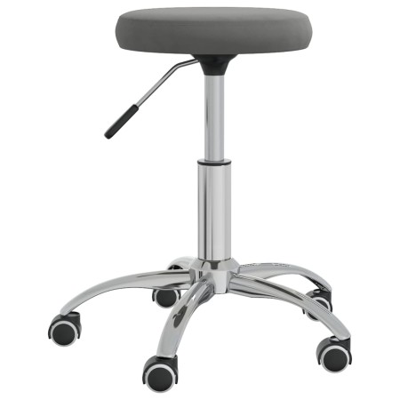 Taburete de masaje terciopelo gris oscuro de vidaXL, Sillones de masaje - Ref: Foro24-3085739, Precio: 56,30 €, Descuento: %