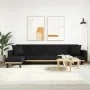 Sofá cama en forma de L tela negro 275x140x70 cm de vidaXL, Sofás - Ref: Foro24-3157234, Precio: 435,82 €, Descuento: %