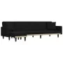 Sofá cama en forma de L tela negro 275x140x70 cm de vidaXL, Sofás - Ref: Foro24-3157234, Precio: 435,82 €, Descuento: %