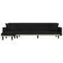 Sofá cama en forma de L tela negro 275x140x70 cm de vidaXL, Sofás - Ref: Foro24-3157234, Precio: 435,82 €, Descuento: %