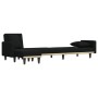 Sofá cama en forma de L tela negro 275x140x70 cm de vidaXL, Sofás - Ref: Foro24-3157234, Precio: 420,75 €, Descuento: %