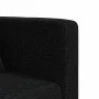 Sofá cama en forma de L tela negro 275x140x70 cm de vidaXL, Sofás - Ref: Foro24-3157234, Precio: 435,82 €, Descuento: %
