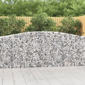 Cestas de gaviones 6 uds forma de arco hierro 400x30x100/120 cm en Macetas y jardineras | Comprar online en Foru.es