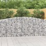 Cestas de gaviones 9 uds forma de arco hierro 400x30x100/120 cm en Macetas y jardineras | Comprar online en Foru.es