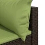 Garden corner sofa with brown synthetic rattan cushions by vidaXL, Outdoor sofas - Ref: Foro24-319825, Price: 93,27 €, Discou...