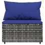 Set de muebles de jardín 3 pzas y cojines ratán sintético gris de vidaXL, Sofás de exterior - Ref: Foro24-319844, Precio: 208...