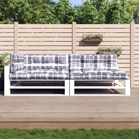 Cojines para sofá de palets 5 unidades tela a cuadros gris en Decoración | Comprar online en Foru.es