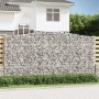 Cestas de gaviones 2 uds forma de arco hierro 400x30x200/220 cm en Macetas y jardineras | Comprar online en Foru.es
