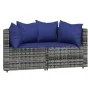 Garden corner sofas with cushions 2 pcs gray synthetic rattan by vidaXL, Outdoor sofas - Ref: Foro24-319854, Price: 113,51 €,...