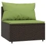 4-piece garden furniture set and brown synthetic rattan cushions by vidaXL, Outdoor sofas - Ref: Foro24-319831, Price: 280,95...