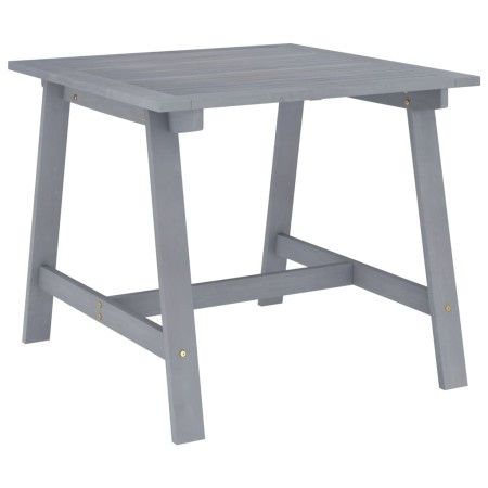 Mesa de comedor de jardín madera maciza acacia gris 88x88x74 cm de vidaXL, Mesas de jardín - Ref: Foro24-312410, Precio: 114,...