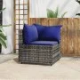 Garden corner sofa with gray synthetic rattan cushions by vidaXL, Outdoor sofas - Ref: Foro24-319841, Price: 68,38 €, Discoun...
