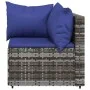 Garten-Ecksofa mit grauen synthetischen Rattankissen von vidaXL, Outdoor-Sofas - Ref: Foro24-319841, Preis: 68,38 €, Rabatt: %