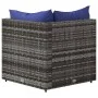 Garten-Ecksofa mit grauen synthetischen Rattankissen von vidaXL, Outdoor-Sofas - Ref: Foro24-319841, Preis: 68,38 €, Rabatt: %