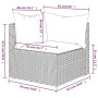 Sofá de esquina de jardín con cojines ratán sintético gris de vidaXL, Sofás de exterior - Ref: Foro24-319841, Precio: 69,44 €...