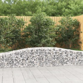Cestas de gaviones 9 uds forma de arco hierro 400x50x40/60 cm en Macetas y jardineras | Comprar online en Foru.es