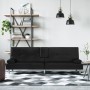 Sofá cama con portavasos cuero sintético negro de vidaXL, Sofás - Ref: Foro24-351926, Precio: 314,03 €, Descuento: %