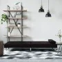 Sofá cama con portavasos cuero sintético negro de vidaXL, Sofás - Ref: Foro24-351926, Precio: 309,32 €, Descuento: %