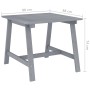 Mesa de comedor de jardín madera maciza acacia gris 88x88x74 cm de vidaXL, Mesas de jardín - Ref: Foro24-312410, Precio: 114,...