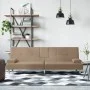 Schlafsofa aus Cappuccino-Kunstleder mit Getränkehalter von vidaXL, Sofas - Ref: Foro24-351929, Preis: 296,96 €, Rabatt: %