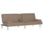 Sofá cama con portavasos cuero sintético color capuchino de vidaXL, Sofás - Ref: Foro24-351929, Precio: 296,96 €, Descuento: %