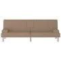 Sofá cama con portavasos cuero sintético color capuchino de vidaXL, Sofás - Ref: Foro24-351929, Precio: 296,96 €, Descuento: %