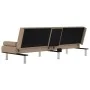 Sofá cama con portavasos cuero sintético color capuchino de vidaXL, Sofás - Ref: Foro24-351929, Precio: 296,96 €, Descuento: %