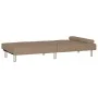 Sofá cama con portavasos cuero sintético color capuchino de vidaXL, Sofás - Ref: Foro24-351929, Precio: 296,96 €, Descuento: %
