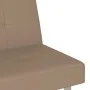 Sofá cama con portavasos cuero sintético color capuchino de vidaXL, Sofás - Ref: Foro24-351929, Precio: 296,96 €, Descuento: %