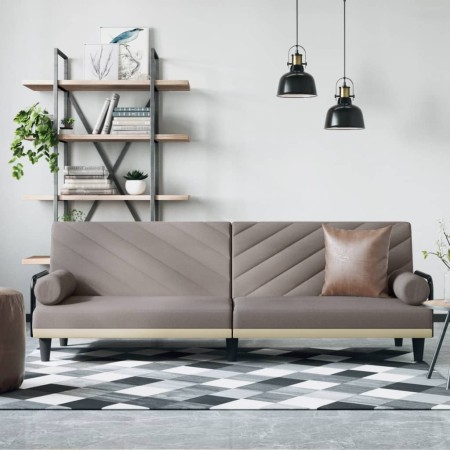 Sofá cama con reposabrazos tela gris taupe de vidaXL, Sofás - Ref: Foro24-351936, Precio: 284,10 €, Descuento: %