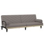Sofá cama con reposabrazos tela gris taupe de vidaXL, Sofás - Ref: Foro24-351936, Precio: 284,10 €, Descuento: %