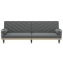 Sofá cama con reposabrazos tela gris oscuro de vidaXL, Sofás - Ref: Foro24-351932, Precio: 284,22 €, Descuento: %