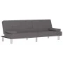 Sofá cama con portavasos cuero sintético gris by vidaXL, Sofas - Ref: Foro24-351928, Price: 296,04 €, Discount: %