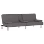 Sofá cama con portavasos cuero sintético gris by vidaXL, Sofas - Ref: Foro24-351928, Price: 296,04 €, Discount: %