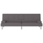 Sofá cama con portavasos cuero sintético gris de vidaXL, Sofás - Ref: Foro24-351928, Precio: 317,47 €, Descuento: %