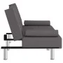 Sofá cama con portavasos cuero sintético gris by vidaXL, Sofas - Ref: Foro24-351928, Price: 296,04 €, Discount: %