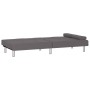 Sofá cama con portavasos cuero sintético gris de vidaXL, Sofás - Ref: Foro24-351928, Precio: 317,47 €, Descuento: %