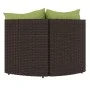 Garten-Ecksofas mit Kissen, 2 Einheiten, braunes synthetisches Rattan von vidaXL, Outdoor-Sofas - Ref: Foro24-319838, Preis: ...